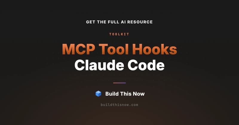 MCP Tool Hooks in Claude Code