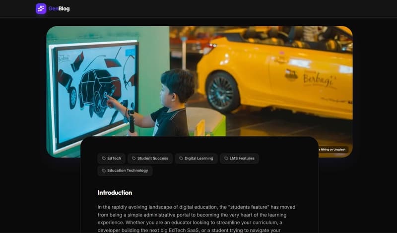 I built a full-stack AI blogging platform "gen-Blog" that writes, images, and publishes its own posts