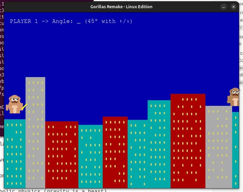 Remade the 1991 Classic "Gorillas" in Python—and Survived the Snapcraft Journey