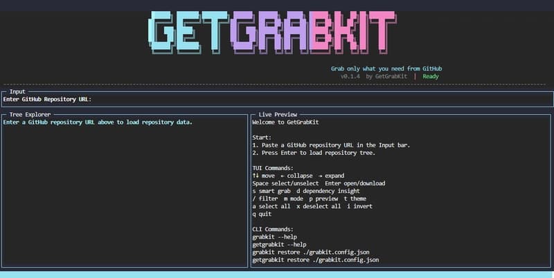 I Was Tired of Cloning Entire GitHub Repos for One File — So I Built a GetGrabKit CLI Tool