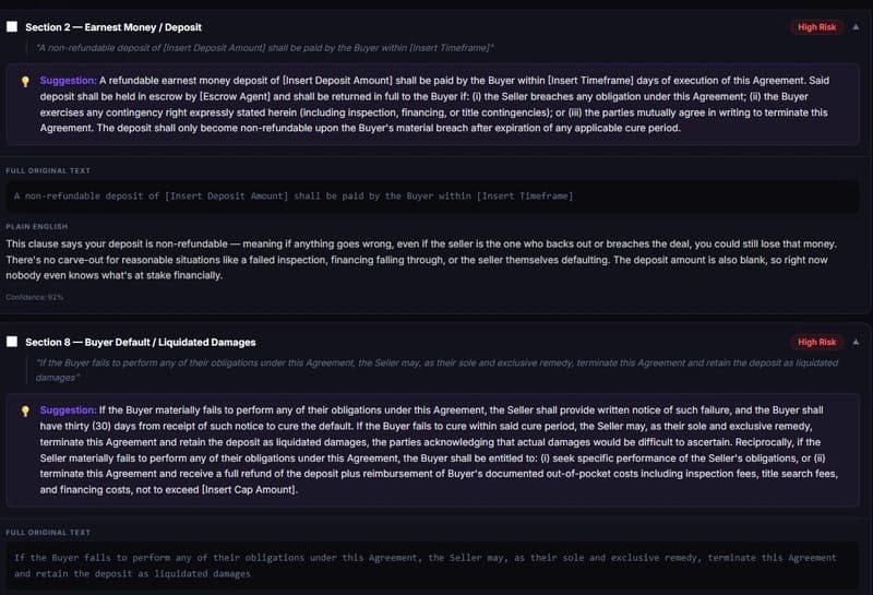 I built an AI contract analyzer in 6 weeks - here's what I learned about prompting Claude for structured output