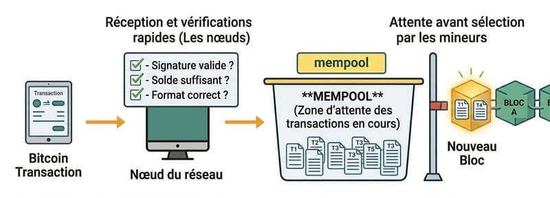 Fonctionnement d’une blockchain — Étape 2/8 : Réception par les nœuds & contrôles de base