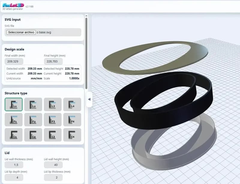 How I built a tool that converts SVG files into 3D letter fabrication files (STL + DXF)