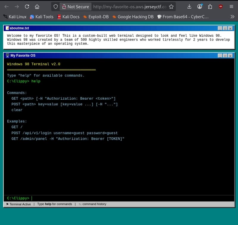 My Favorite OS - Jerseyctf6