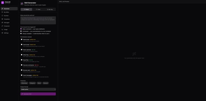 ClawCraft: Bringing a Full Visual Studio to OpenClaw 🛠️