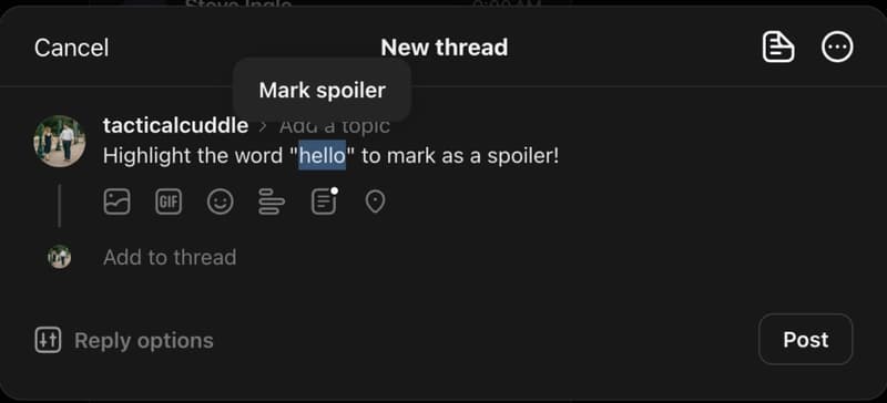 How to Create a Sparkly-Spoiler Effect like the one in Threads Mobile App