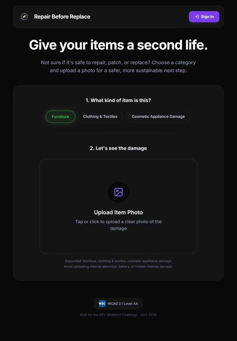 Repair Before Replace: an AI-powered circularity assistant with persistent repair memory