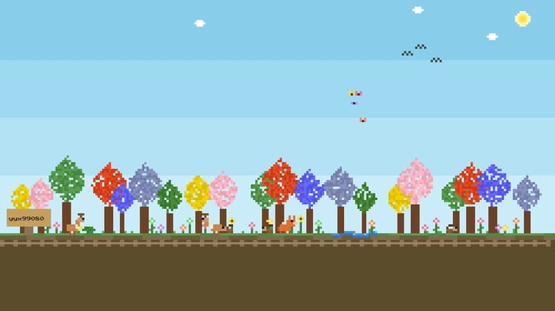 GitGarden - your GitHub contributions as a living pixel art garden 🌿