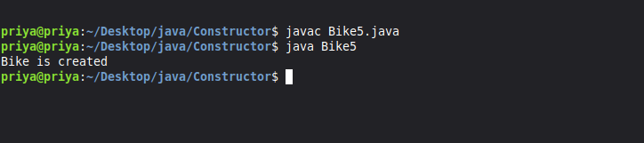Constructor in Java