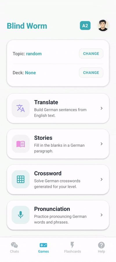 Building a Language learning app - part 2