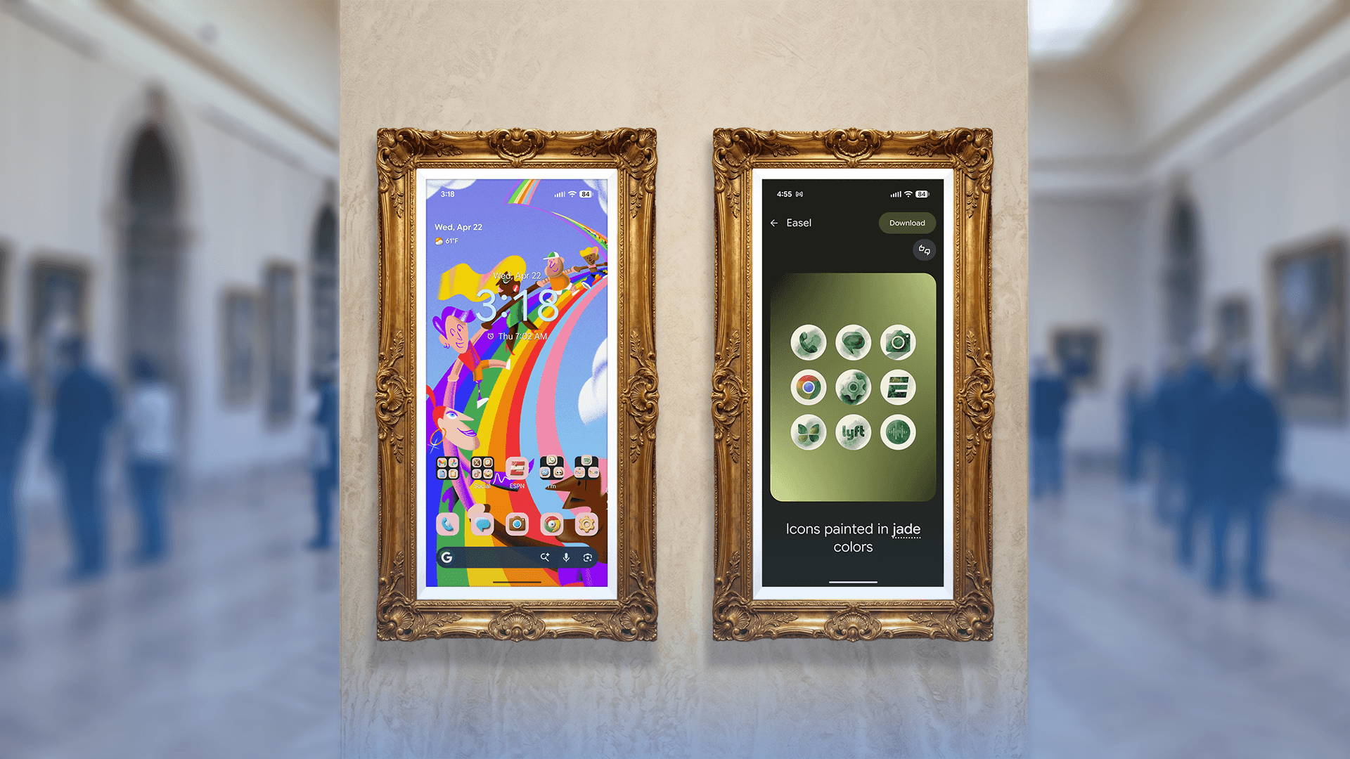 Android's icon styles make my home screen look like a piece of art