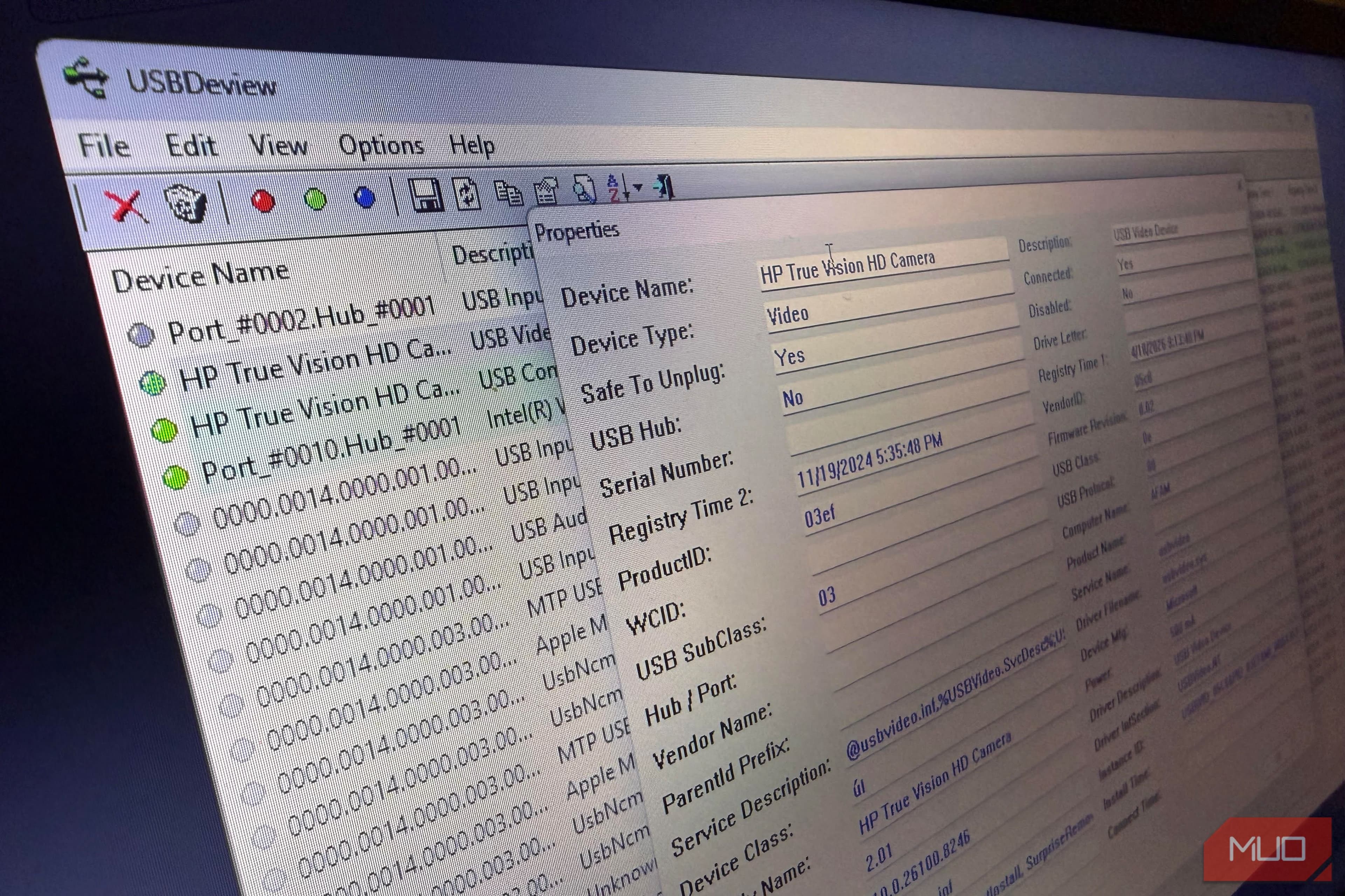 Windows keeps a complete history of every USB device ever connected to your PC
