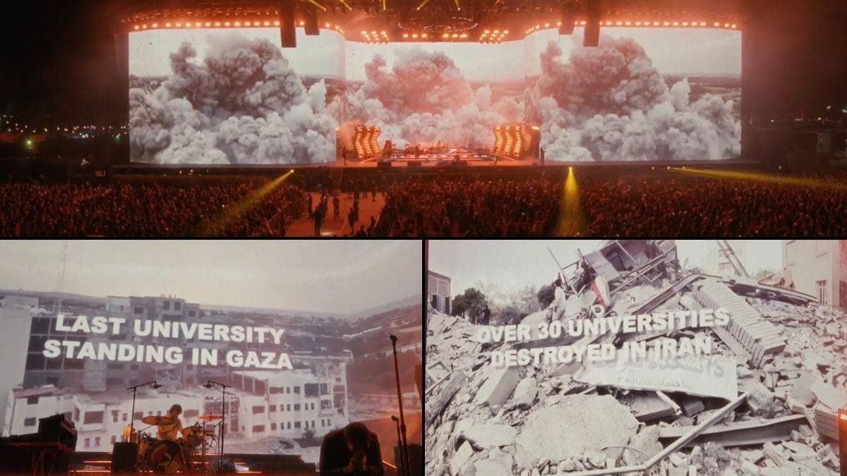 The Strokes torch U.S. imperialism at Coachella with Gaza montage and CIA takedown