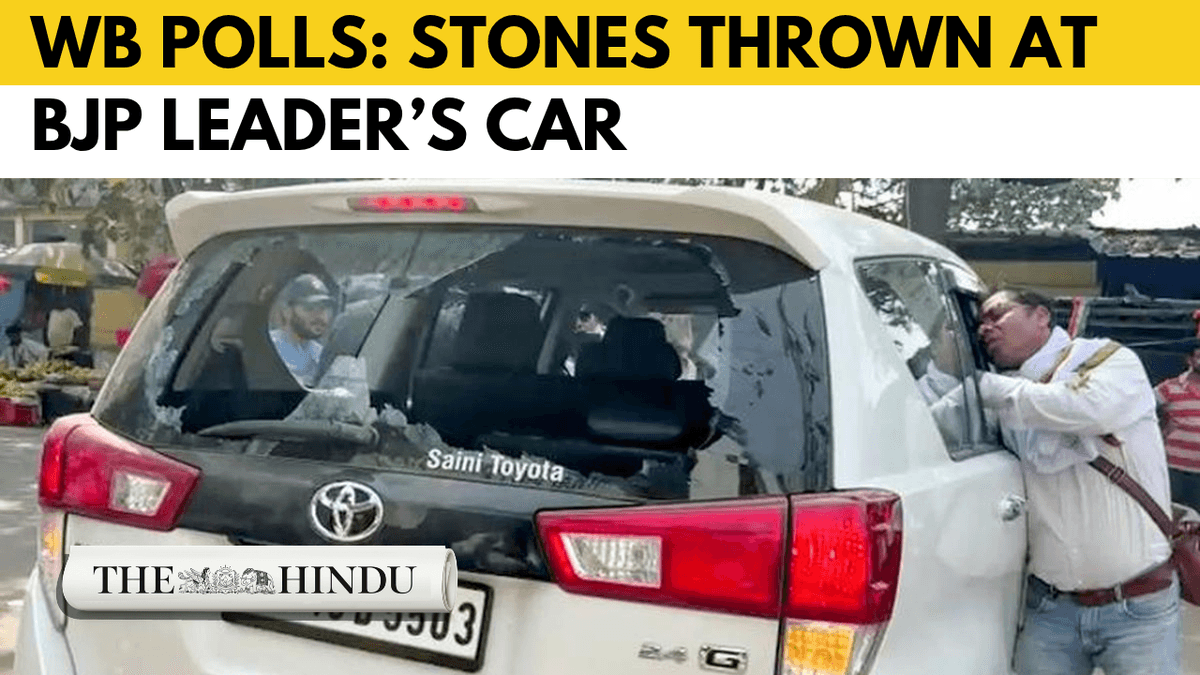 Watch | WB polls: BJP candidate Agnimitra Paul’s car attacked in Asansol