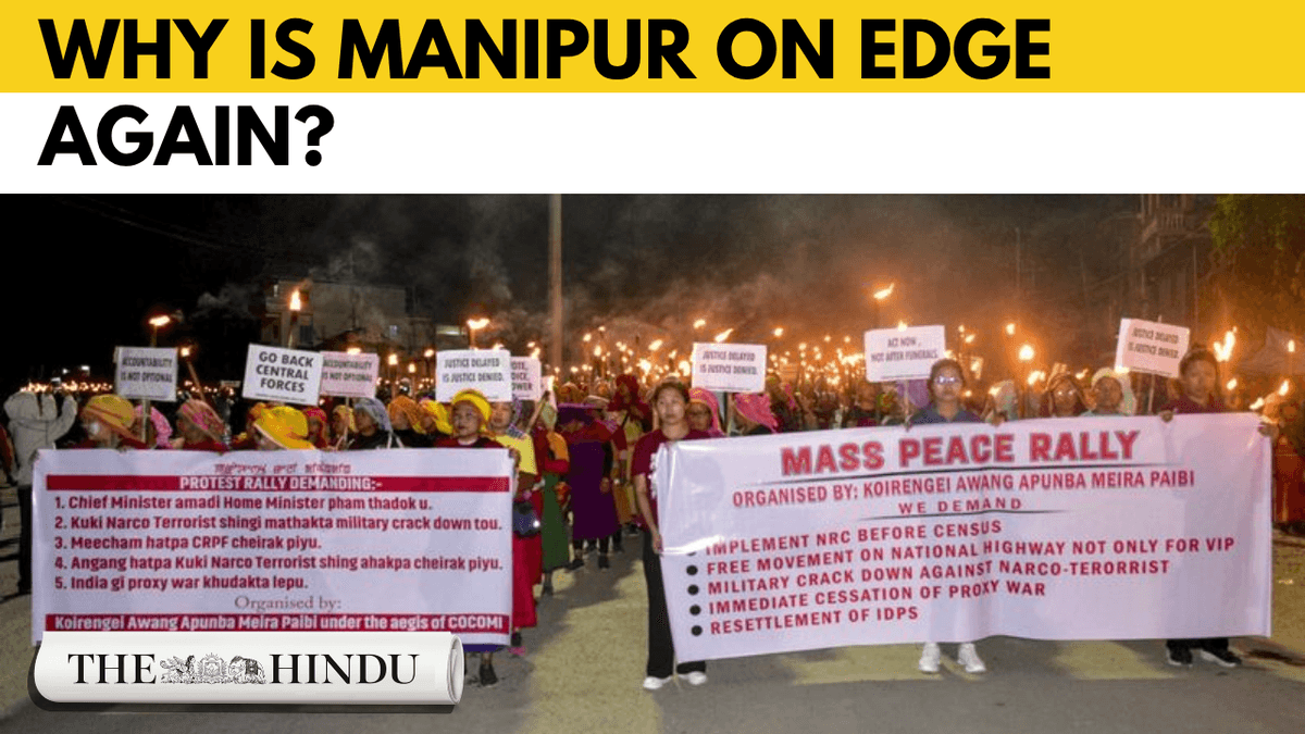 Watch | Manipur unrest: Protests turn violent after children’s deaths