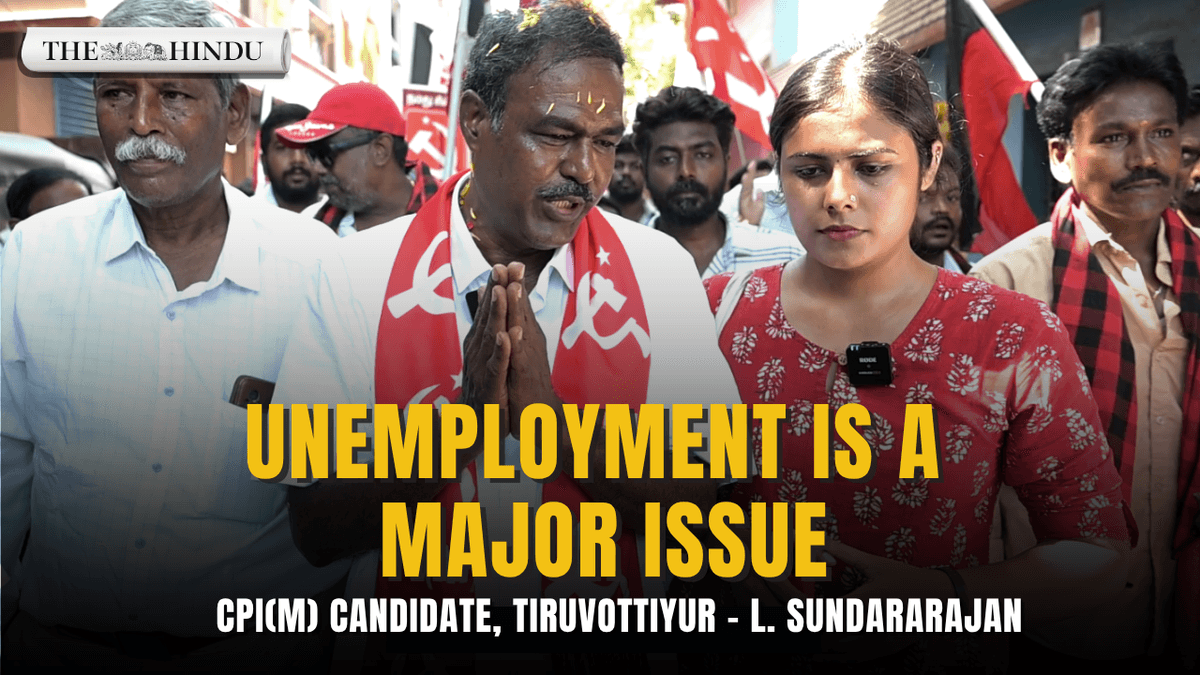 Unemployment, environmental issues are major demands, says CPI(M) candidate for Tiruvottiyur constituency L Sundararajan