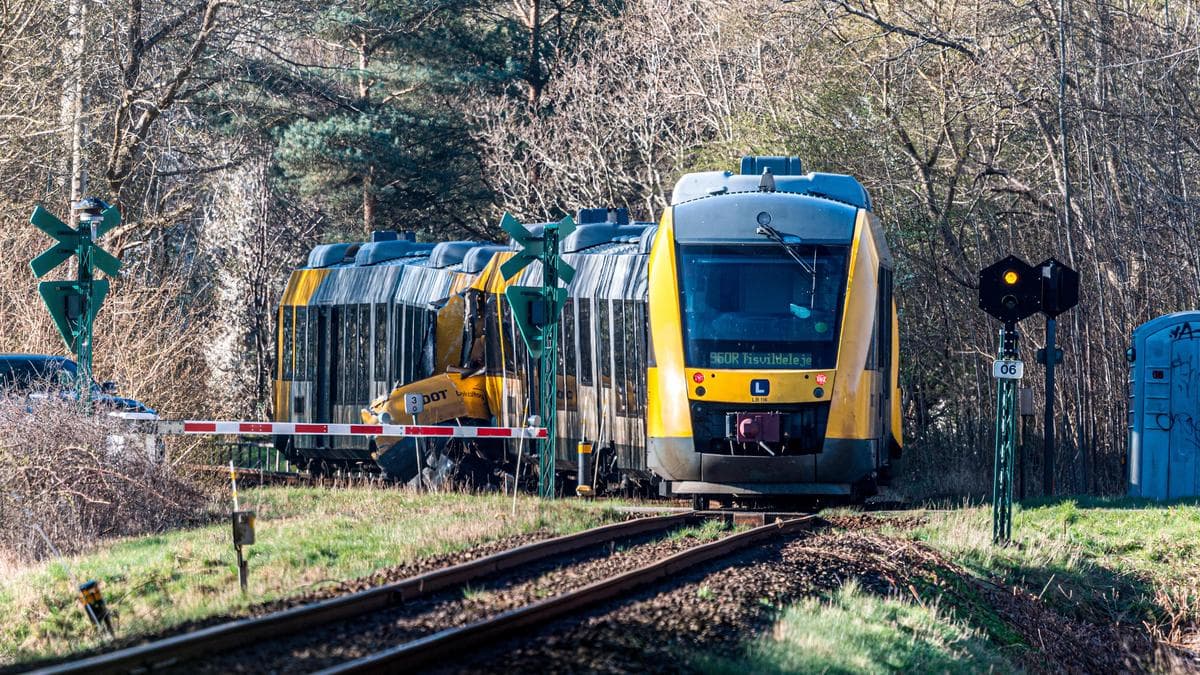 Two trains collide in Denmark, prompting massive emergency response