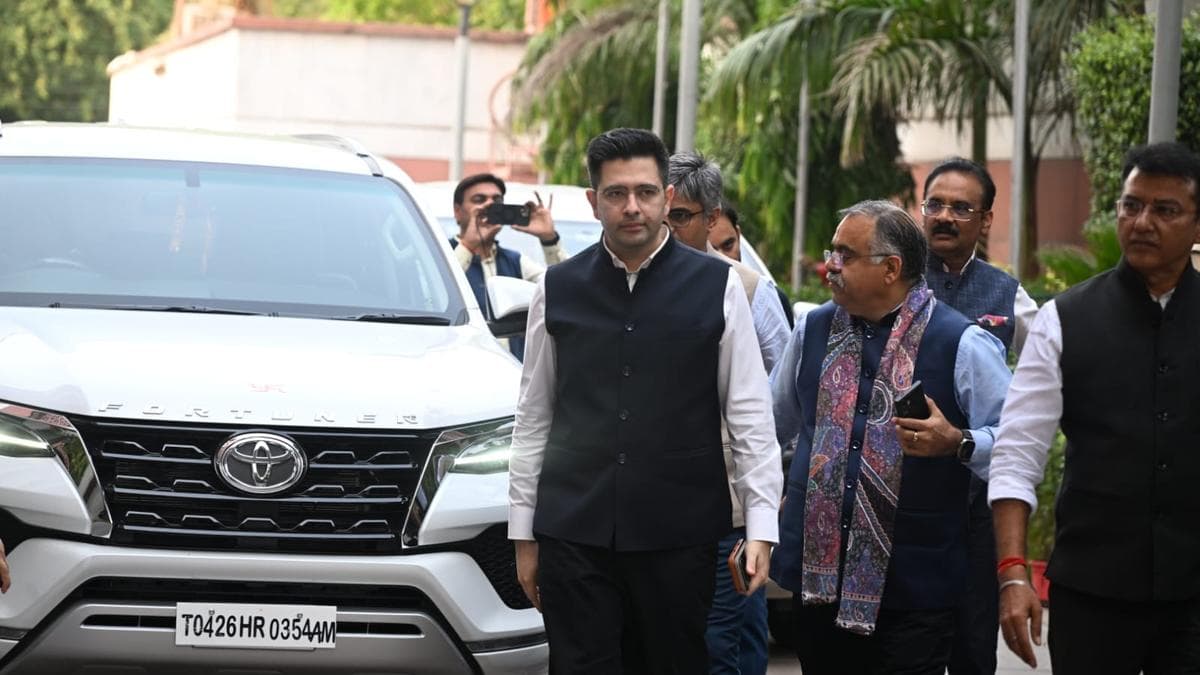 Raghav Chadha, six AAP MPs join BJP