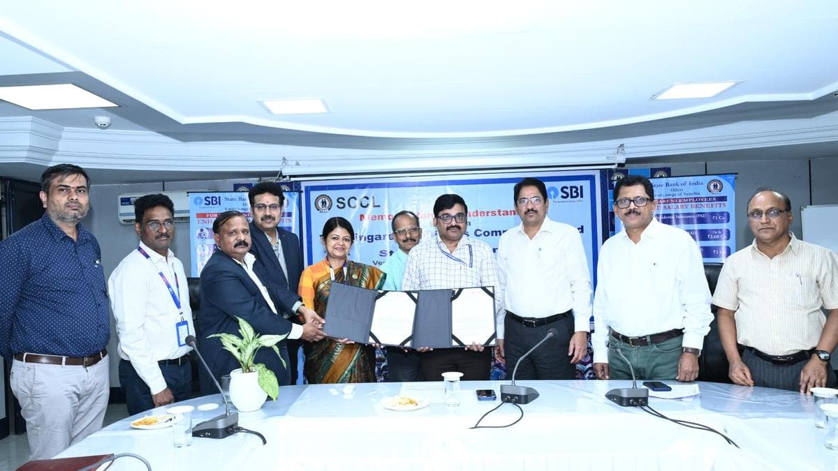 Singareni signs pact with SBI to provide ₹10L insurance cover for natural death of employees