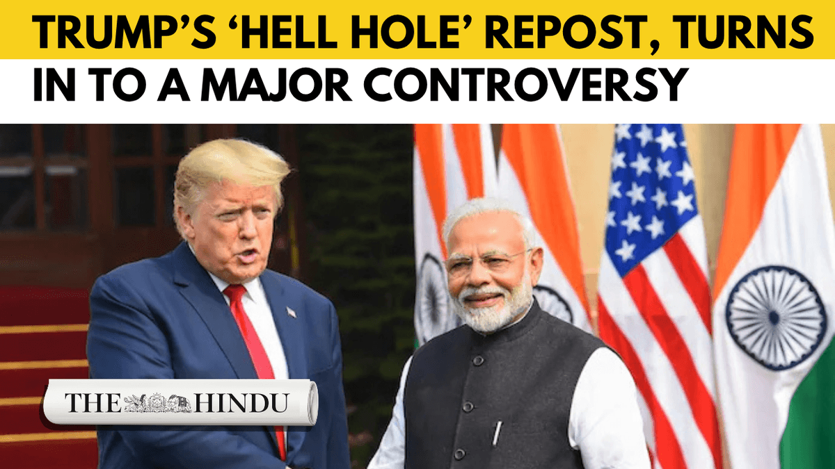 Trump’s post with derogatory remarks on India sparks row, Centre says remarks ‘in poor taste’