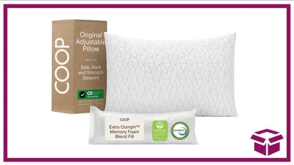 Get Better Sleep with the Discounted Coop Home Goods Adjustable Pillow