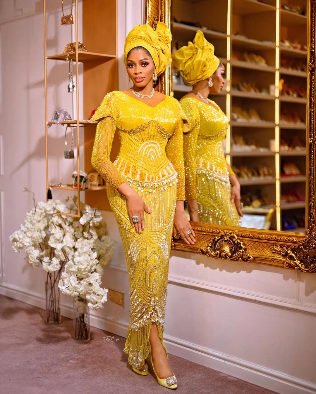 Shade Okoya Is Celebrating 49 in the Sweetest Shade of Yellow