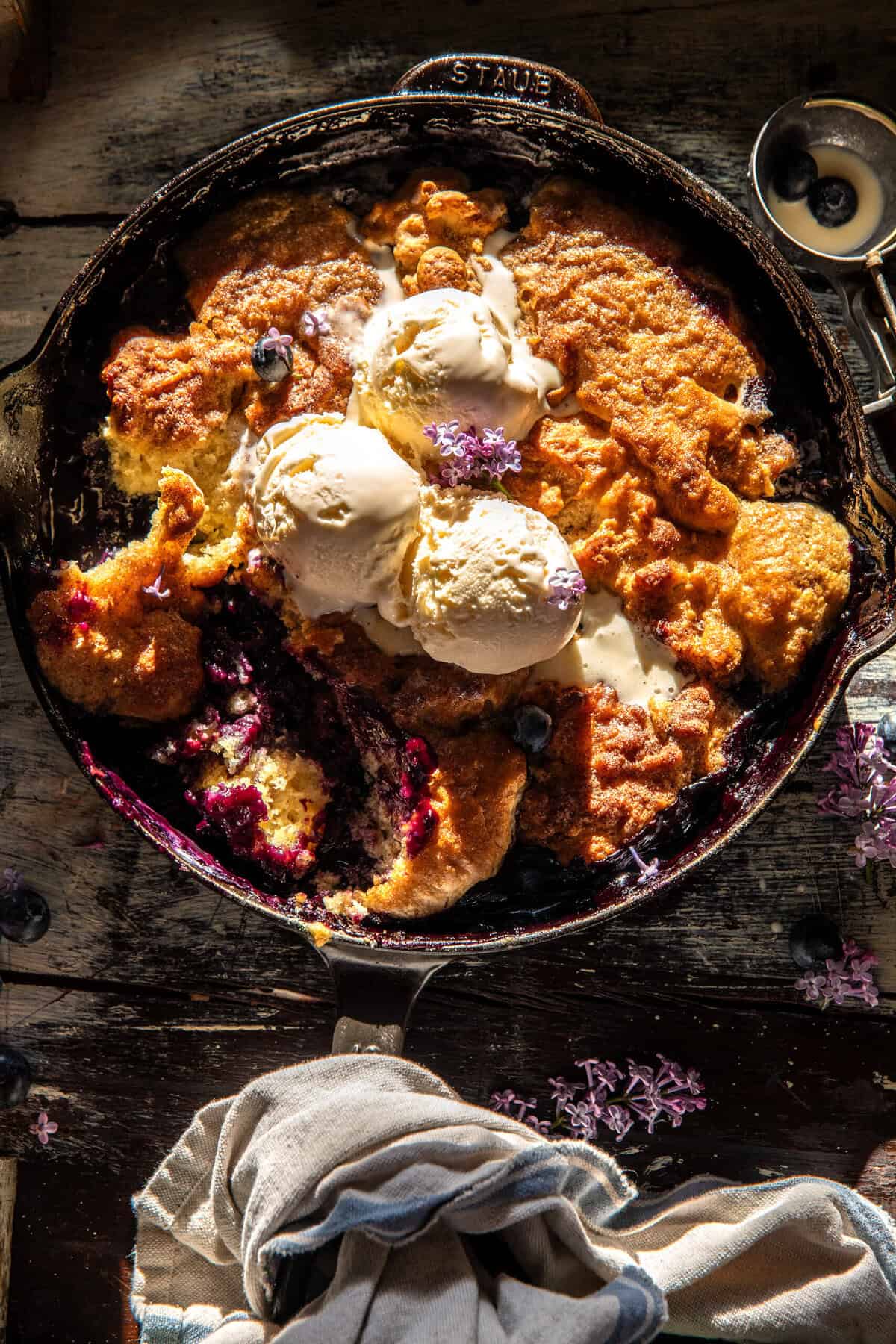 Blueberry Vanilla Bean Cobbler.