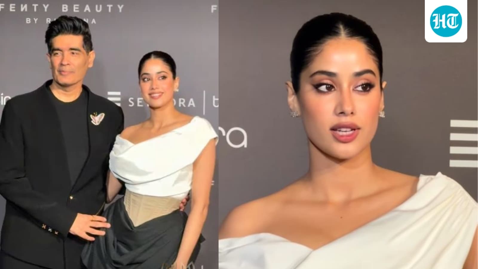 Janhvi Kapoor flaunts toned physique in a stunning micro mini dress at the Fenty Beauty event: See pics