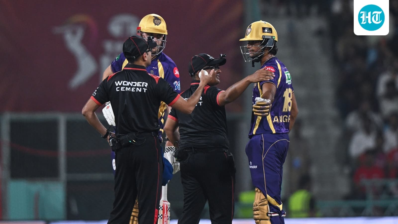 Raghuvanshi’s obstructing-the-field dismissal sparks chaos: Helmet hurled, Nayar confronts umpire, KKR shell-shocked