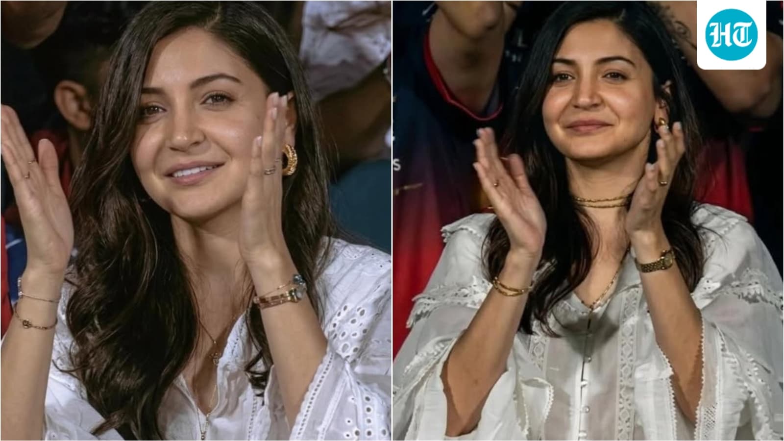 Anushka Sharma pairs her simple white top with a ₹2 lakh luxe watch as she cheers Virat Kohli at RCB vs GT match
