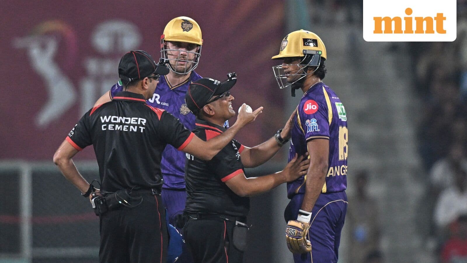 Angkrish Raghuvanshi out or not out? KKR batter controversially given out during LSG vs KKR for obstructing the field