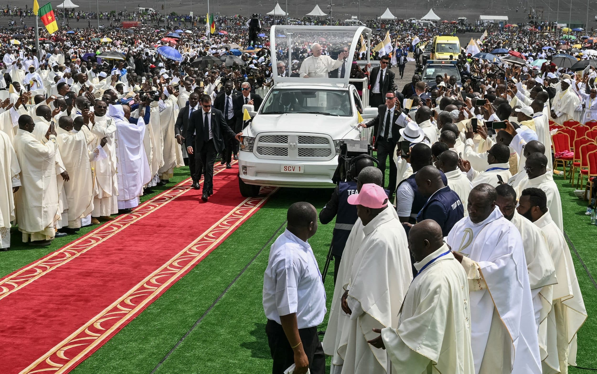 Crowds turn out for Pope Leo as contest for Africa’s souls intensifies